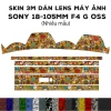 Skin dán Lens Sony 18-105mm F4 G OSS - Film 3M bảo vệ ống kính, giảm giá 230k