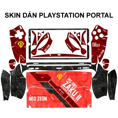 Skin dán PS Portal Gundam đỏ Film 3M - Tùy chỉnh theo yêu cầu, giảm giá 250k 2