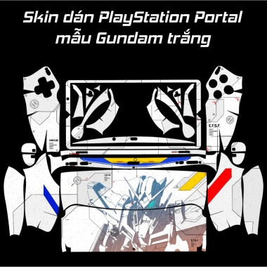 Skin dán PS Portal Gundam trắng Film 3M - Tùy chỉnh, bảo vệ Sony PlayStation Portal Controller, giảm còn 250.000₫