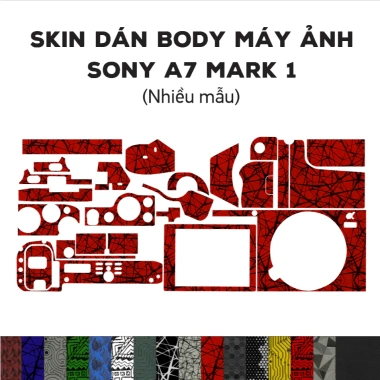 Skin dán Sony A7 Mark I - Film 3M vân nổi, đa mẫu, tùy chỉnh, giảm 19%