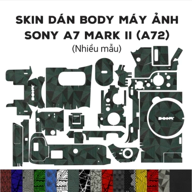 Skin dán Sony A7 Mark II (A72) - Film 3M vân nổi, tùy chỉnh, giảm còn 180.000₫