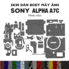 Skin dán Sony Alpha A7C - Film 3M chống bám bẩn, bảo vệ tối ưu, chỉ 230.000đ