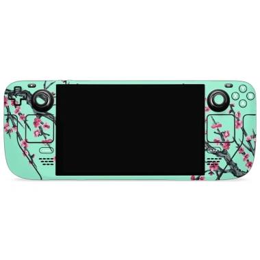 Skin dán Steam Deck hoa anh đào xanh lơ - Dễ dán, đã cắt sẵn, giá 150.000₫