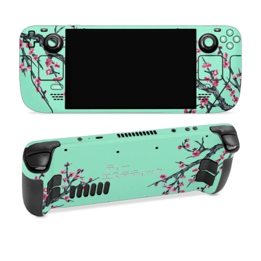 Skin dán Steam Deck hoa anh đào xanh lơ - Dễ dán, đã cắt sẵn, giá 150.000₫