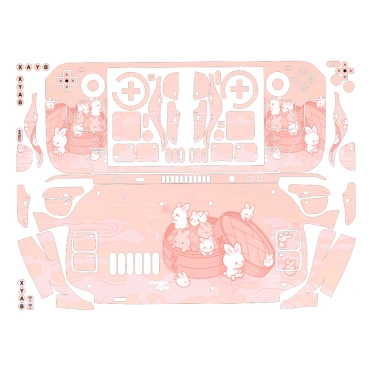 Skin dán Steam Deck OLED mẫu Steamed Bun Rabbit - Film 3M vân nổi, cắt sẵn, tùy chỉnh, giá 180.000₫