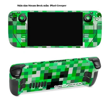 Skin dán Steam Deck Pixel Creeper - Dễ dán, đã cắt sẵn chi tiết, bảo vệ tối đa, giá 150.000 VND