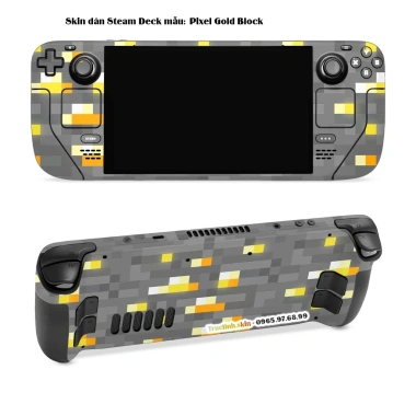 Skin dán Steam Deck Pixel Gold Block - Dễ dán, Cắt sẵn chi tiết, Giá 150.000 VND