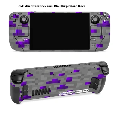 Skin dán Steam Deck Pixel Purplestone Block - Dễ dán, Cắt sẵn, Giá 150.000₫