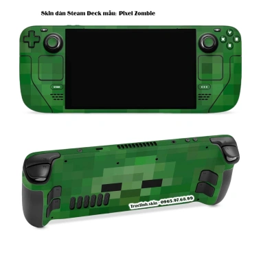 Skin dán Steam Deck Pixel Zombie - Dễ dán, đã cắt sẵn chi tiết, chỉ 150.000₫
