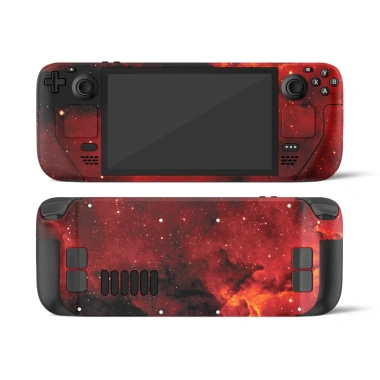 Skin dán Steam Deck Red Fire Stardust Galaxy - Cắt sẵn, dán nhanh, chỉ 150k 4
