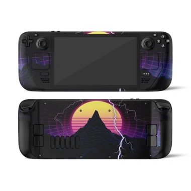 Skin dán Steam Deck Retrowave Synthwave – Đã cắt sẵn chi tiết, dễ dán, giảm giá 150k