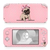 Skin decal dán Nintendo Switch Lite mẫu Calin Pug Lover cắt sẵn, dễ dán, 120k