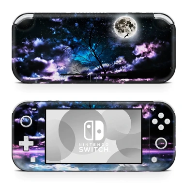Skin decal dán Nintendo Switch Lite mẫu Đêm Trăng - Đã cắt sẵn, dễ dán, 120k 3