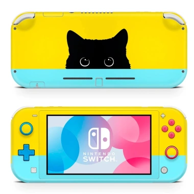 Skin decal dán Nintendo Switch Lite Pastel Black Cat cắt sẵn dễ dán chỉ 120.000₫ 3