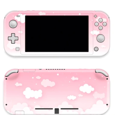 Skin decal dán Nintendo Switch Lite pastel mây trời hồng - đã cắt sẵn, dễ dán, chỉ 120.000₫
