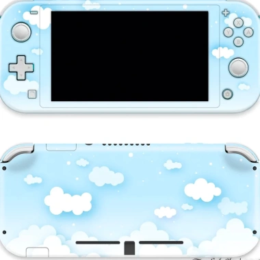 Skin decal dán Nintendo Switch Lite Pastel xanh - Cắt sẵn, dễ dán, chỉ 120k