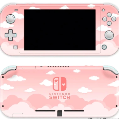 Skin decal dán Nintendo Switch Lite Rose Gold Sky Clouds: Đã cắt sẵn, dễ dán, chỉ 120.000₫