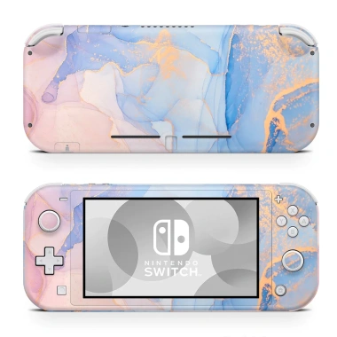 Skin decal dán Nintendo Switch Lite vân đá pastel xanh hồng cắt sẵn, dễ dán, giá 120.000₫
