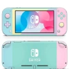 Skin decal dán Nintendo Switch Lite xanh vàng hồng, đã cắt sẵn, dễ dán - 120k