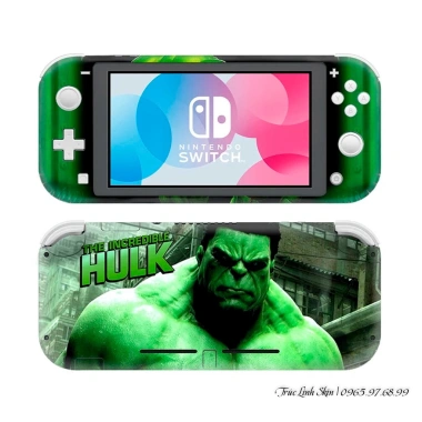 Skin decal Hulk cho Nintendo Switch Lite - Đã cắt sẵn, dễ dán, chỉ 120.000₫