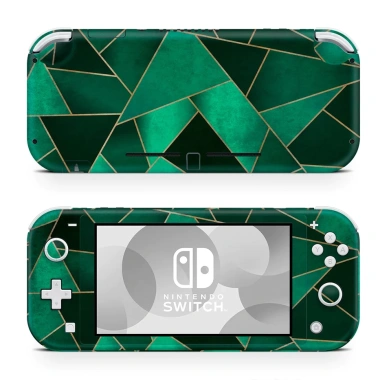Skin decal Nintendo Switch Lite vân đá xanh xếp chéo - Dễ dán, giá chỉ 120k