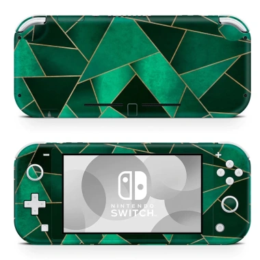 Skin decal Nintendo Switch Lite vân đá xanh xếp chéo - Dễ dán, giá chỉ 120k