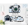 Skin Máy Ảnh CUTE - Miếng Dán Cắt Sẵn Đủ Dòng Máy, In Theo Yêu Cầu, Giá Chỉ 89.000₫