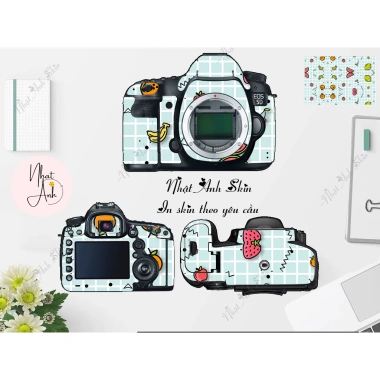Skin Máy Ảnh CUTE - Miếng Dán Cắt Sẵn Đủ Dòng Máy, In Theo Yêu Cầu, Giá Chỉ 89.000₫