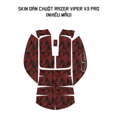 Skin vân nổi dán chuột Razer Viper V3 Pro, film 3M chống trượt, custom giá 120k
