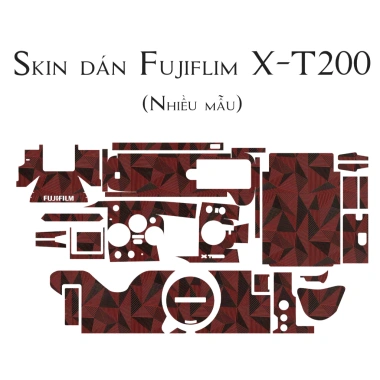 Skin vân nổi dán máy ảnh FUJIFILM X-T200 - Film 3M chống trượt, tùy chỉnh, giá 250k (giảm từ 312.5k)