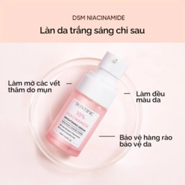 SKINTIFIC Combo Glowing Basic 2PCS: Serum Niacinamide + Vitamin C + Kem Dưỡng 5X - Da Sáng Mịn, Dưỡng ẩm 5 Lần 6 SKINTIFIC Combo Glowing Basic 2PCS: Serum Niacinamide + Vitamin C + Kem Dưỡng 5X - Da Sáng Mịn, Dưỡng ẩm 5 Lần 6