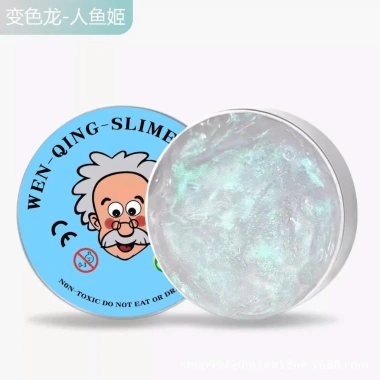 Slime ông già nhựa dẻo trong suốt Putty hộp thiếc - Ship hỏa tốc, chỉ 75.000₫