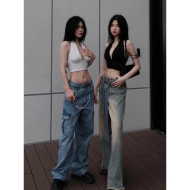 Sling Hot Top Ngắn Dây Gợi Cảm Cô Gái Nóng Áo Vest Ngoài Không Tay Phong Cách Mỹ Giá 228.960₫ 6