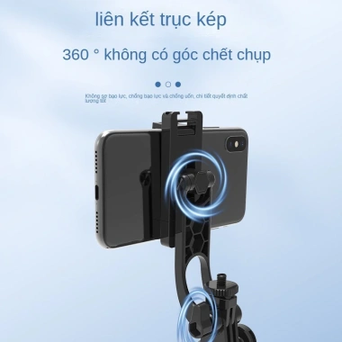 SM33 Chân máy Bluetooth + clip, tay cầm selfie không dây, chống rung Vlog - 259k