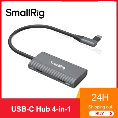 Smallrig Hub USB‑C 4 trong 1 PD 10Gbps 4K60fps + âm thanh, USB‑C 3.1/2.0, 658.119₫