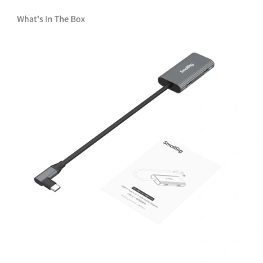 Smallrig Hub USB‑C 4 trong 1 PD 10Gbps 4K60fps + âm thanh, USB‑C 3.1/2.0, 658.119₫