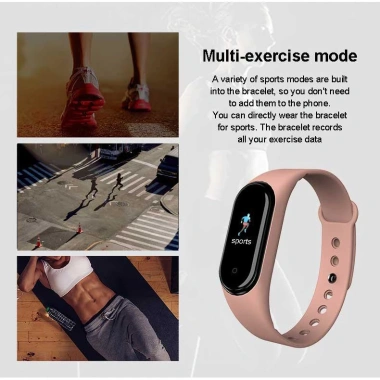 Smart Band 6 Đồng Hồ Thông Minh Giá 350k, Theo Dõi Sức Khỏe, Chống Nước IP67