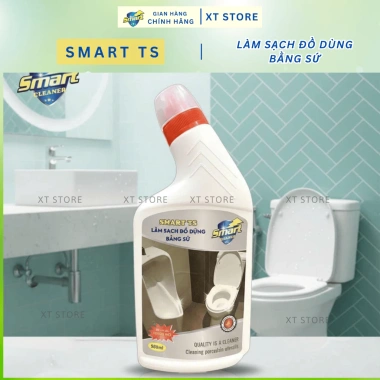 Smart TS dung dịch tẩy rửa sứ 500ml - Tẩy ố vàng, làm sạch bồn cầu, bồn sứ trắng sáng, giá ưu đãi 139.686₫