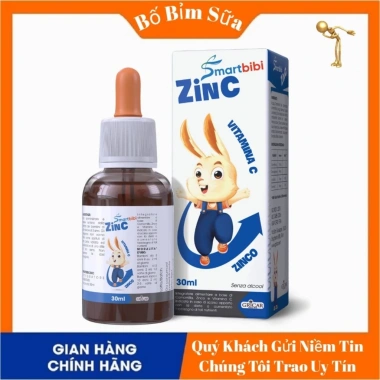 Smartbibi ZinC 30ml Bổ Sung Kẽm Hữu Cơ, Vitamin C - Hỗ Trợ Bé Biếng Ăn, Giá Ưu Đãi 229.000đ 9 Smartbibi ZinC 30ml Bổ Sung Kẽm Hữu Cơ, Vitamin C - Hỗ Trợ Bé Biếng Ăn, Giá Ưu Đãi 229.000đ 9