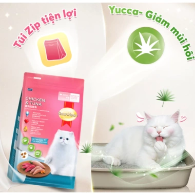 SmartHeart Cat Thức ăn mèo 3kg - Cá hồi, cá ngừ, tôm, gà - Tặng túi chần bông, giá chỉ 315.000 VND 8 SmartHeart Cat Thức ăn mèo 3kg - Cá hồi, cá ngừ, tôm, gà - Tặng túi chần bông, giá chỉ 315.000 VND 8