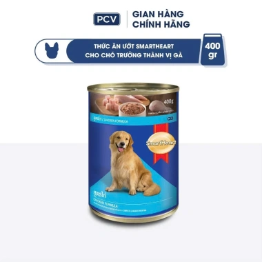 SmartHeart Pate cho chó 400gr 9 vị mới, Tặng Nón + Yếm, Giá ưu đãi 42.300đ