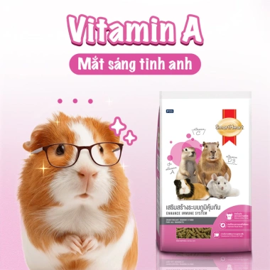 Smartheart Thức ăn cho bọ ú, hamster, thỏ, Chinchilla, sóc, chuột lang - Dinh dưỡng đầy đủ, 84.600 VND