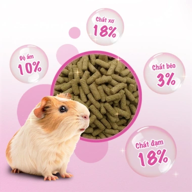 Smartheart Thức ăn cho bọ ú, hamster, thỏ, Chinchilla, sóc, chuột lang - Dinh dưỡng đầy đủ, 84.600 VND 7 Smartheart Thức ăn cho bọ ú, hamster, thỏ, Chinchilla, sóc, chuột lang - Dinh dưỡng đầy đủ, 84.600 VND 7