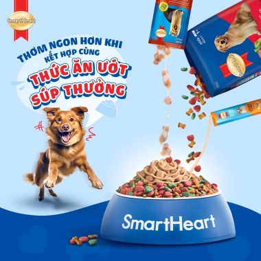 SmartHeart Thức ăn hạt cho chó giống nhỏ 2,7kg - Tặng nón + yếm - Giá chỉ 219.600 VND