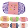 SMILE 100g Sợi Bóng Ma Thuật Sợi Móc Sáng Bóng Tay Đan Túi Chăn Giá 79.200 VND 6