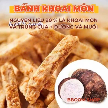 Snack Bánh Khoai Môn Trứng Cua Muối Giòn Béo Thơm Ăn Là Ghiền Giá 58.000₫ Giảm từ 69.600₫ 3 Snack Bánh Khoai Môn Trứng Cua Muối Giòn Béo Thơm Ăn Là Ghiền Giá 58.000₫ Giảm từ 69.600₫ 3
