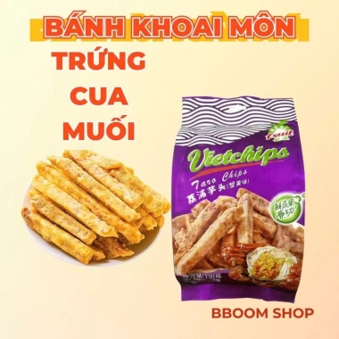 Snack Bánh Khoai Môn Trứng Cua Muối Giòn Béo Thơm Ăn Là Ghiền Giá 58.000₫ Giảm từ 69.600₫