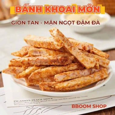 Snack Bánh Khoai Môn Trứng Cua Muối Giòn Béo Thơm Ăn Là Ghiền Giá 58.000₫ Giảm từ 69.600₫