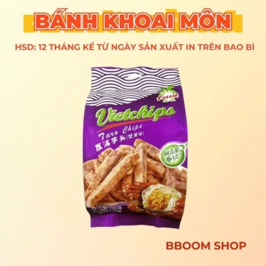 Snack Bánh Khoai Môn Trứng Cua Muối Giòn Béo Thơm Ăn Là Ghiền Giá 58.000₫ Giảm từ 69.600₫