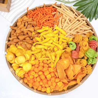 Snack Bim Tá Lả Mix Nhiều Vị 500gr - Ăn Vặt Ngon, Gợi Nhớ Tuổi Thơ Giá 33.000 VND